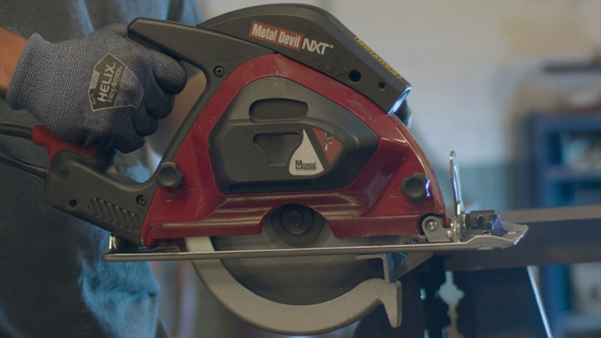 Morse demo day circular saw in action